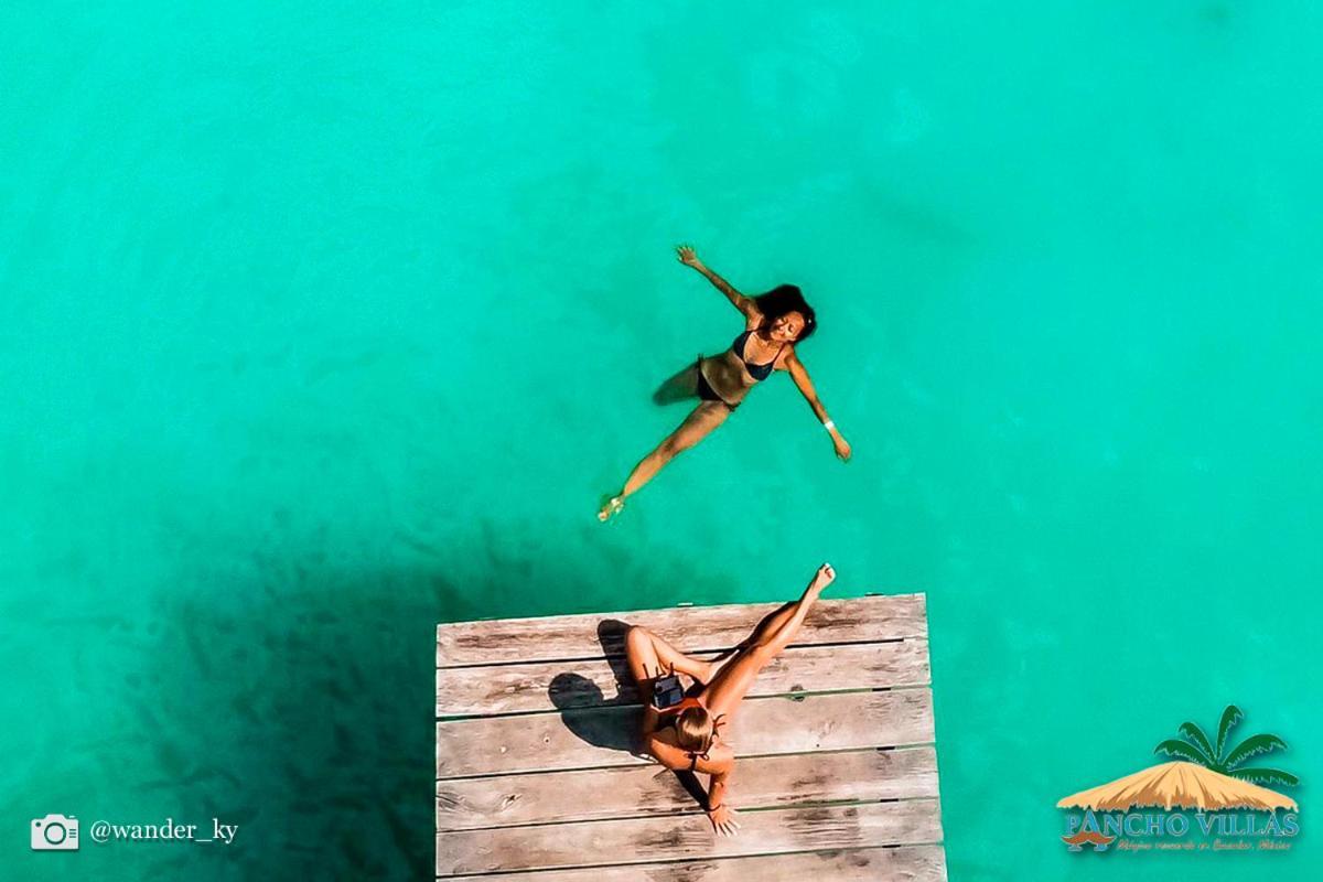 Hotel Pancho Villas Bacalar - Kayyaks Gratis Bagian luar foto